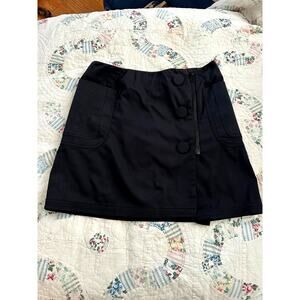 VINTAGE NINETIES 90'S ALESSANDRO DEL'ACQUA BLACK MINI SKIRT 44  MINIMALIST